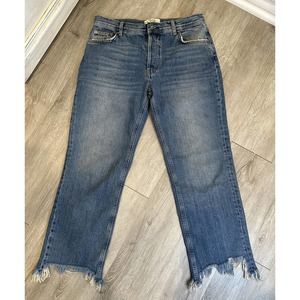 We The Free Size 28 Jeans Maggie Ripped Crop Straight Leg Jeans Women